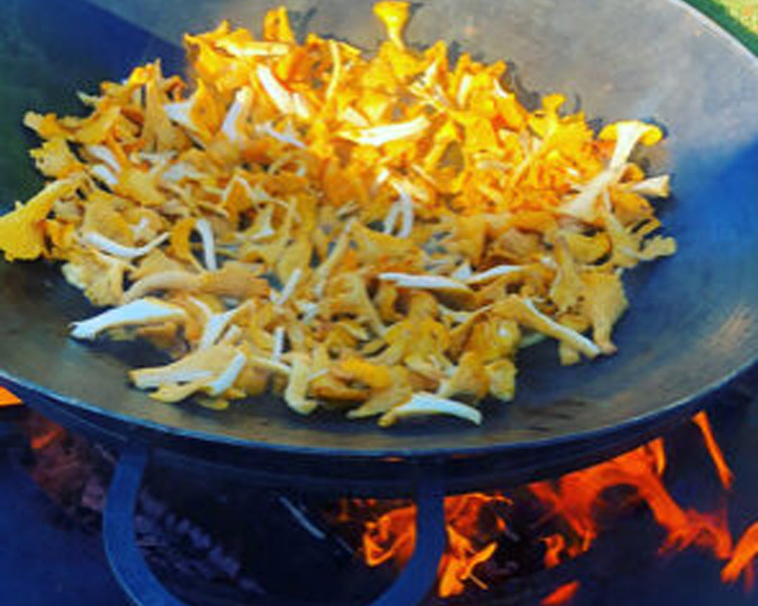 RotKantarelltoast med parmesan