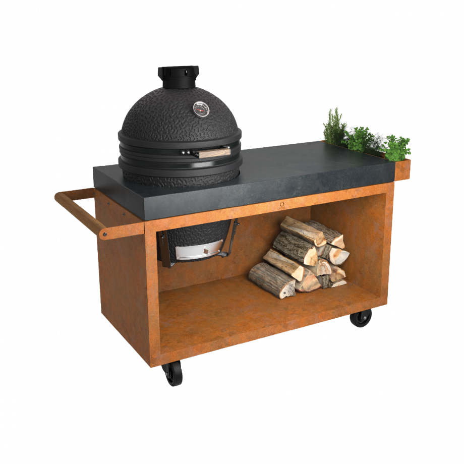 OFYR Kamado Table Corten 135 PRO Concrete 